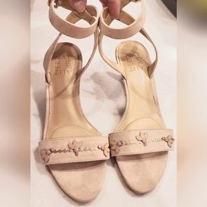 Pink suede Ankle Strap Summer Sandals